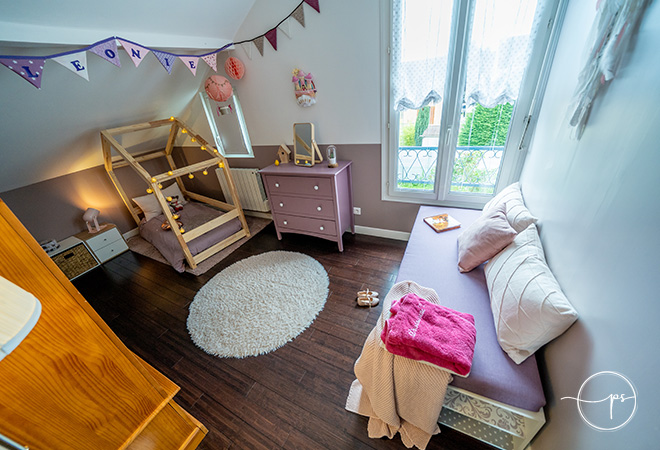 Décoration et Home Staging de la chambre d'une petit fille